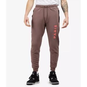 Jordan Paris Saint-Germain Fleece Pants Nike Sweatpants DM3094-291 Maroon Active
